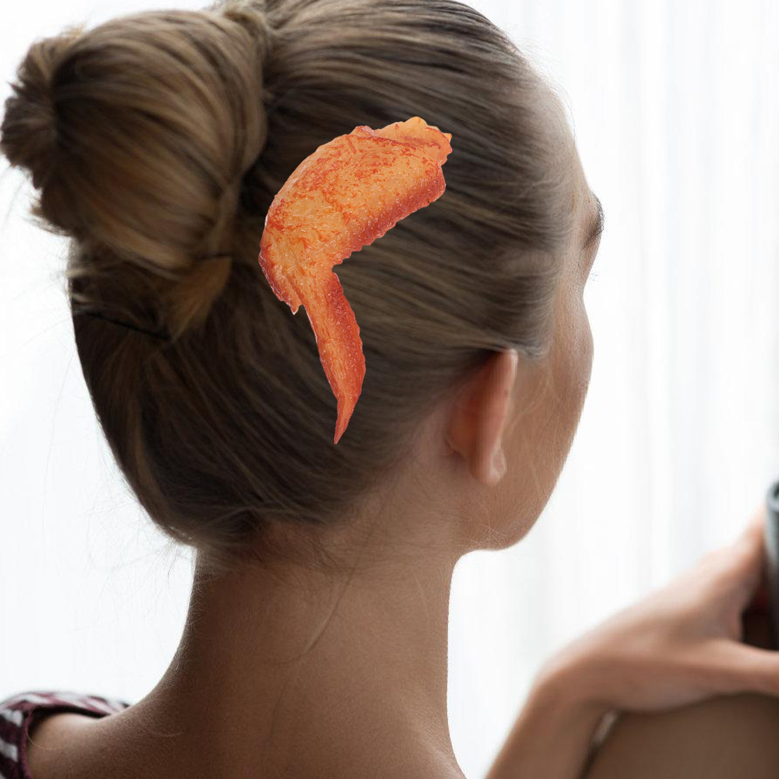 Quirky Travel Accessories - PVC Food-Styling Hair Clips Roasted Chicken