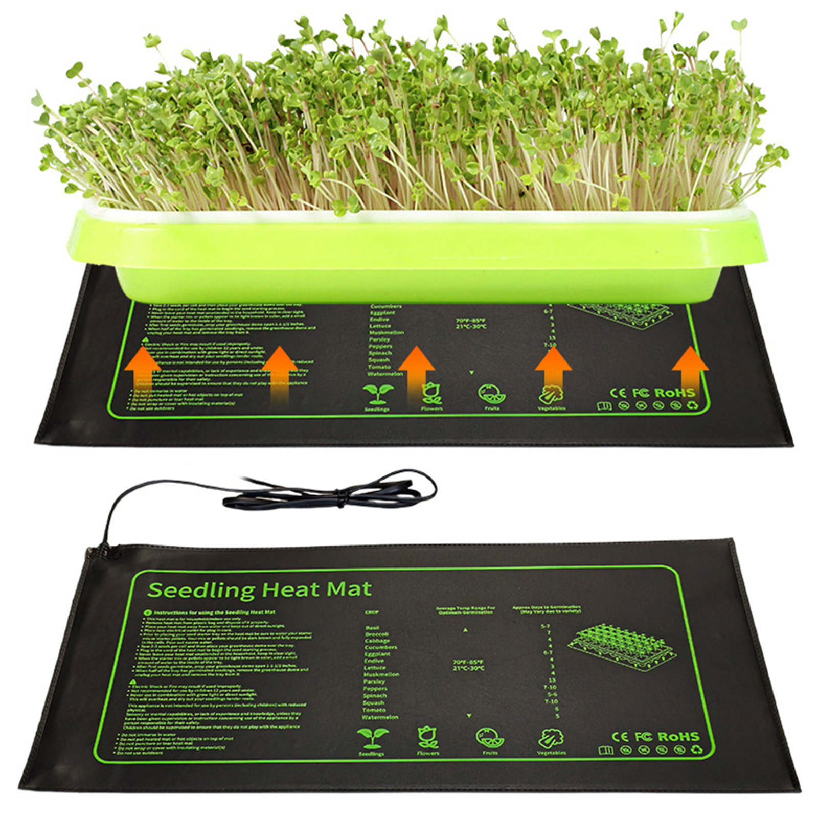 Travel Accessories Uk - Waterproof Seedling Heat Mat 10x21 In