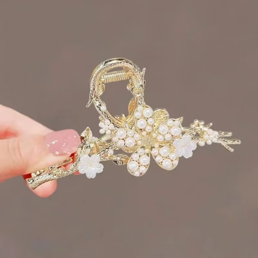 1 Pcs Metal Hair Claw Pearl Ha - Travel Accessories For Girls avis et prix