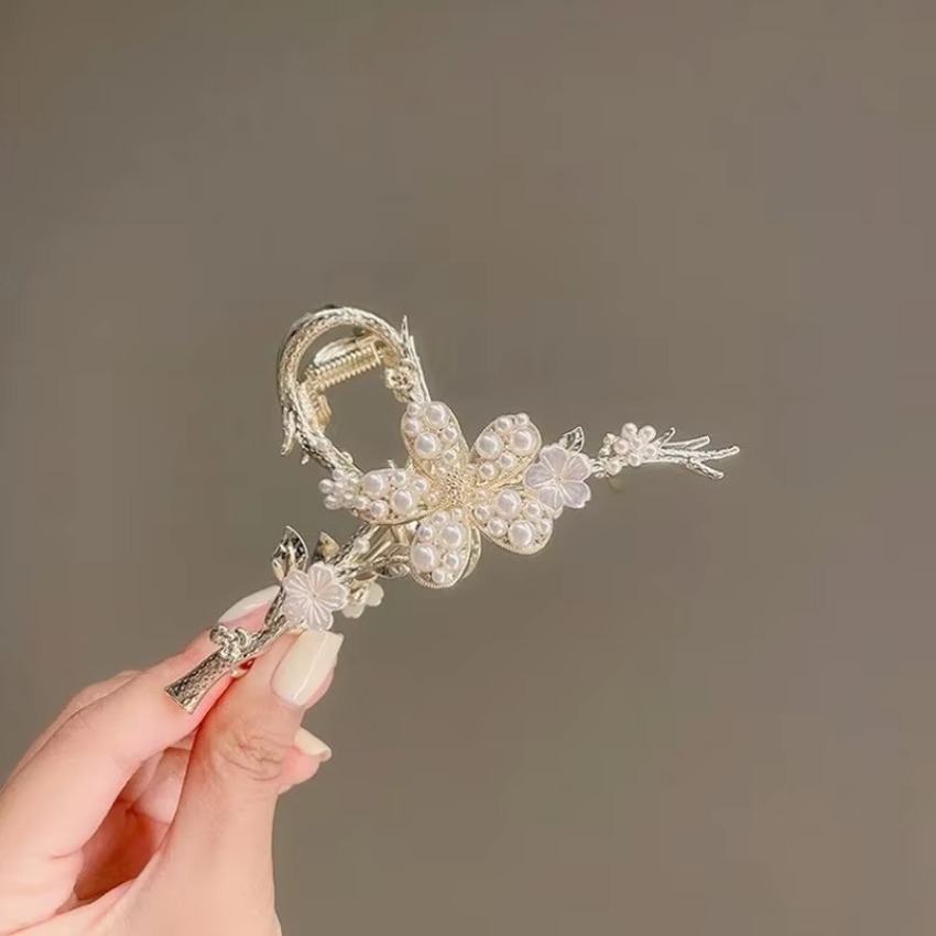 1 Pcs Metal Hair Claw Pearl Ha - Travel Accessories For Girls avis et prix