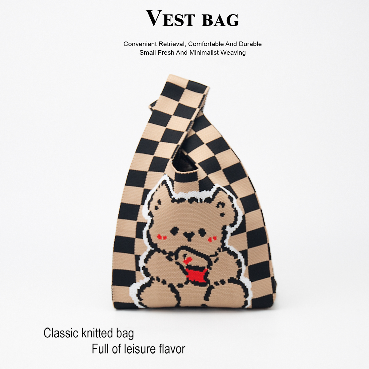 Cute Knitted Handbag for Girls - Travel Accessories 2022 avis et prix