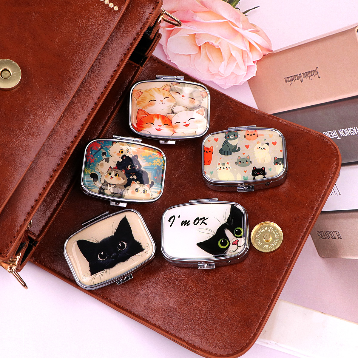 Black Cat Pill Boxes Cartoon A - Accessories Travel Jewelry Box avis et prix