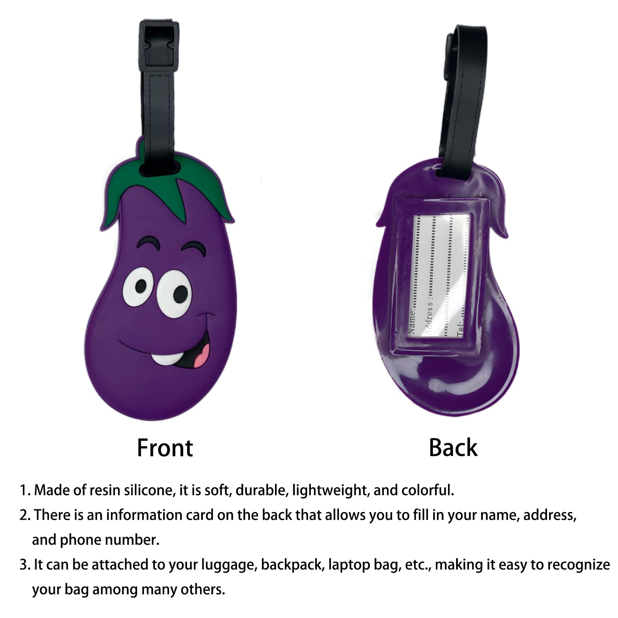 Strawberry eggplant carrot pin - Travel Accessories For Kids avis et prix