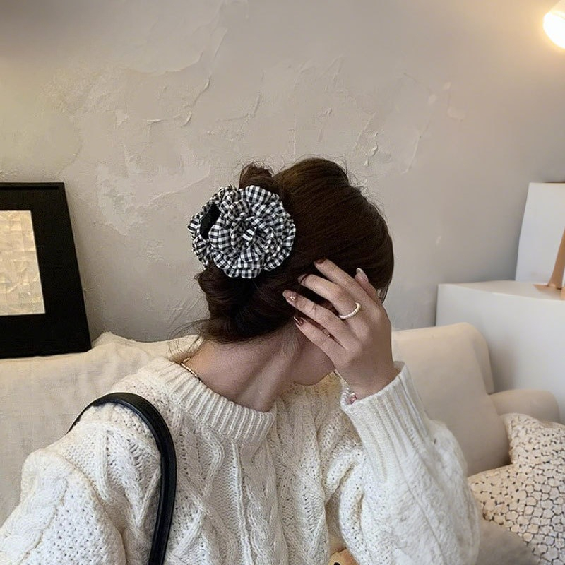 Luxury Houndstooth Flower Hair - Travel Accessories For Girls avis et prix