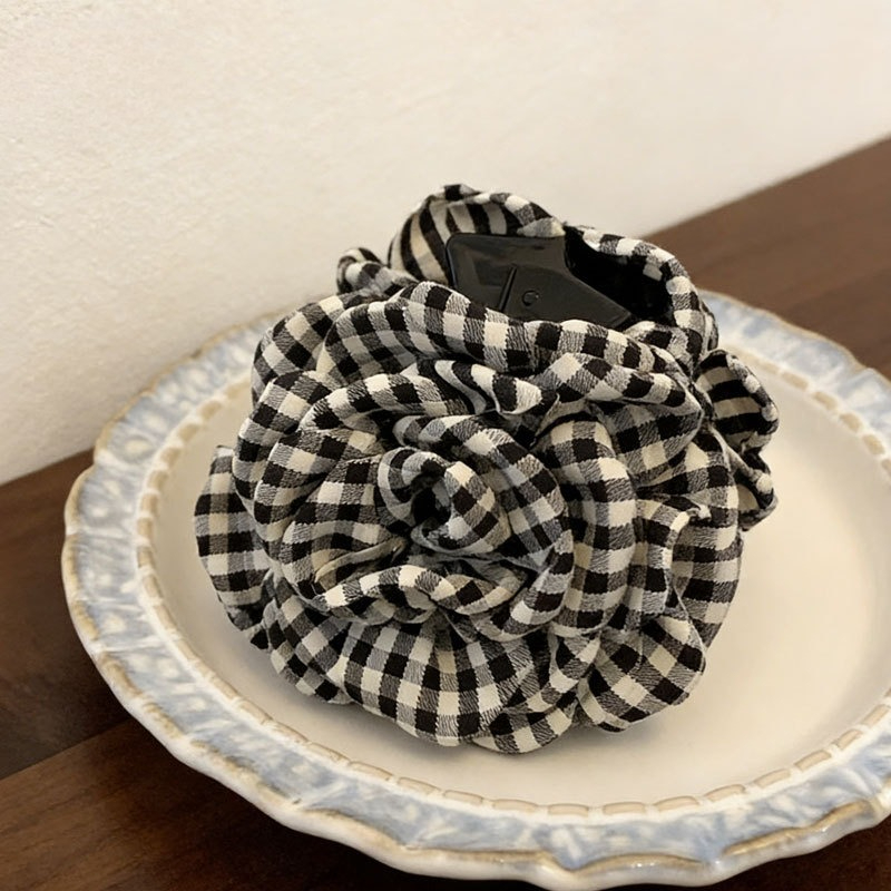 Luxury Houndstooth Flower Hair - Travel Accessories For Girls avis et prix