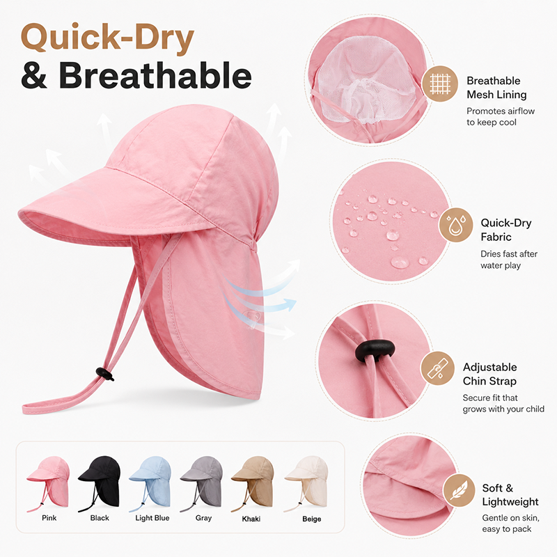 Quick Dry Baby Hats Summer Thi - Travel Accessories For Girls avis et prix