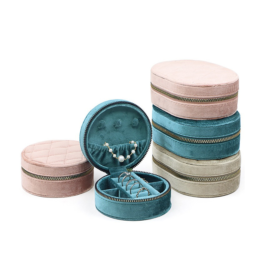 Round Diamond Velvet Travel Je - Accessories Travel Jewelry Box avis et prix