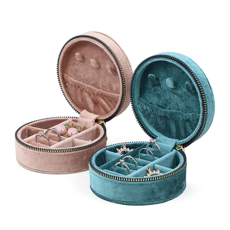 Round Diamond Velvet Travel Je - Accessories Travel Jewelry Box avis et prix