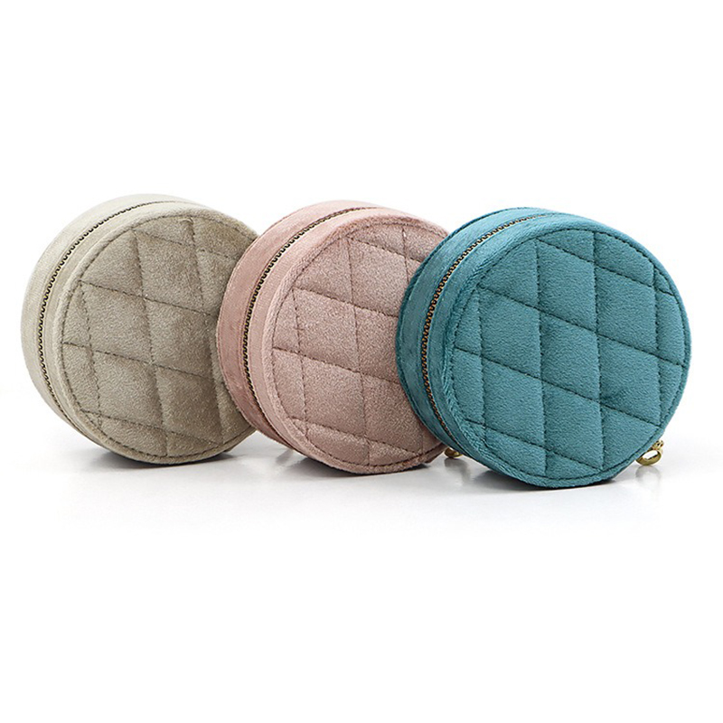 Round Diamond Velvet Travel Je - Accessories Travel Jewelry Box avis et prix