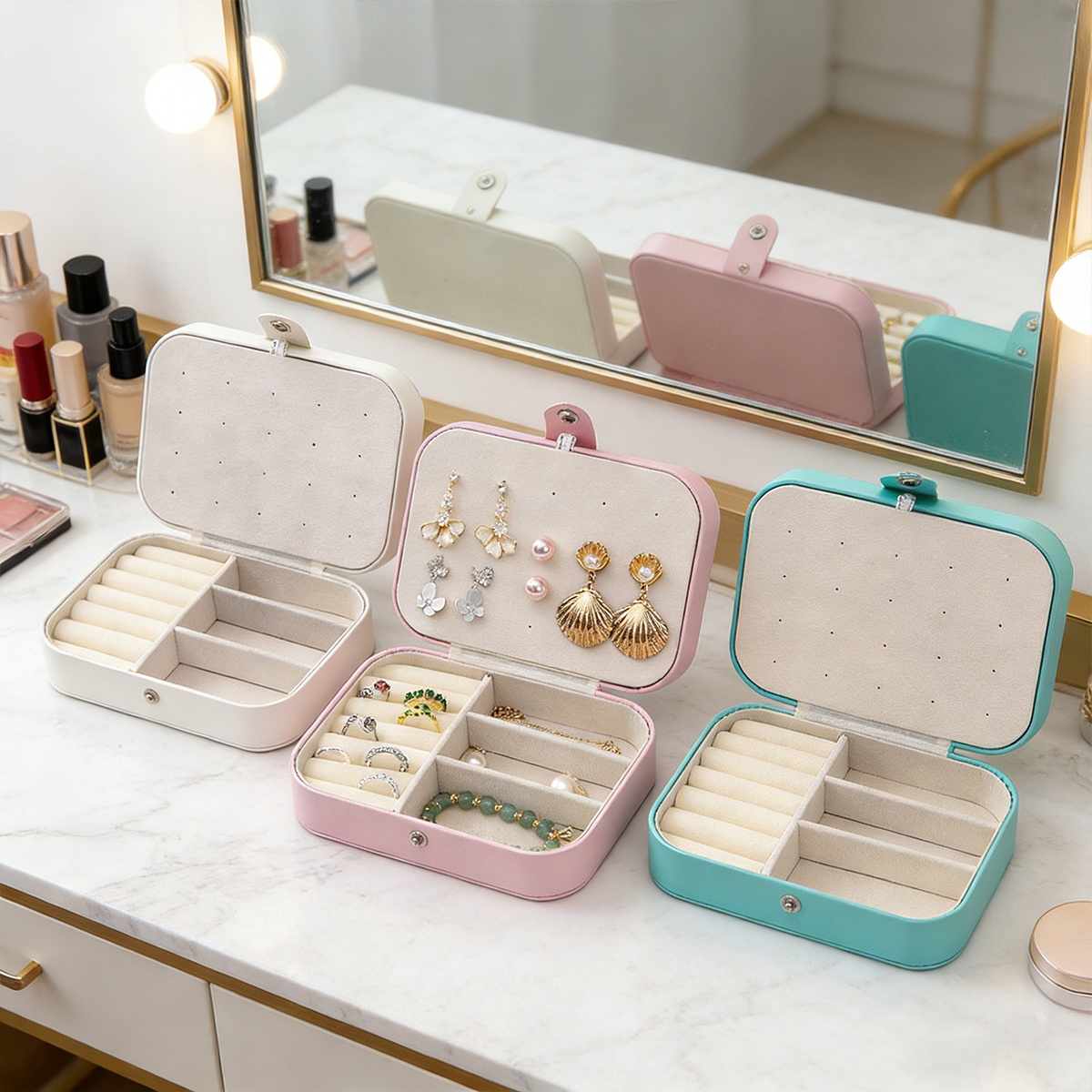 New Portable Multi-Compartment - Accessories Travel Jewelry Box avis et prix