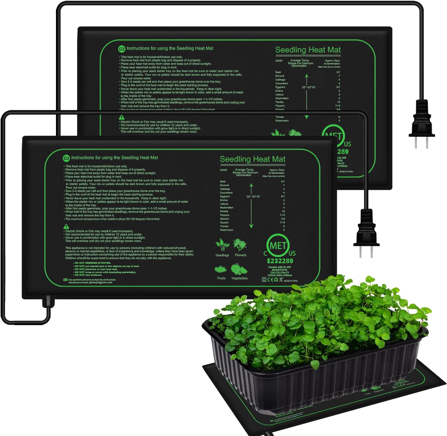 10/25/50CM Seedling Heat Mat I - Travel Accessories Uk avis et prix