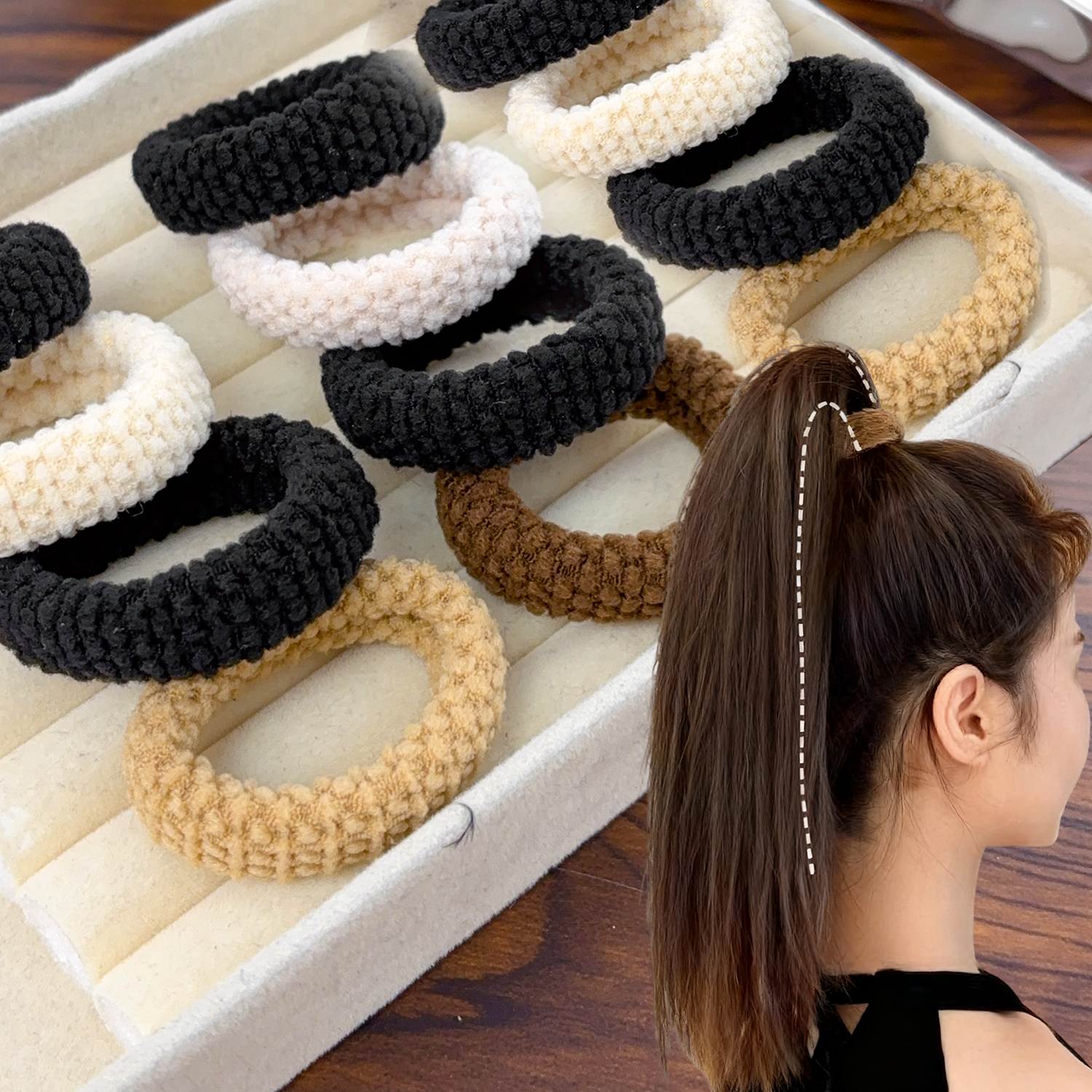 Seamless Hair Ties Thick Elast - Travel Accessories For Girls avis et prix