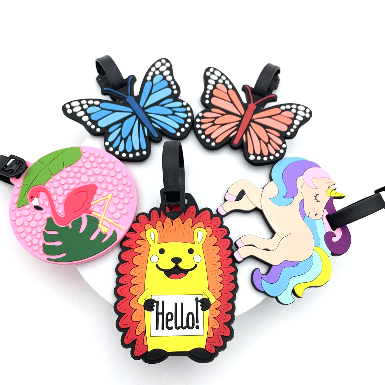 1PC PVC Soft Rubber Luggage Ta - Travel Accessories For Kids avis et prix