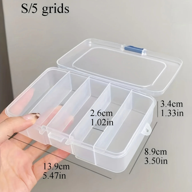 Clear 5/6-grid Portable Plasti - Accessories Travel Jewelry Box avis et prix