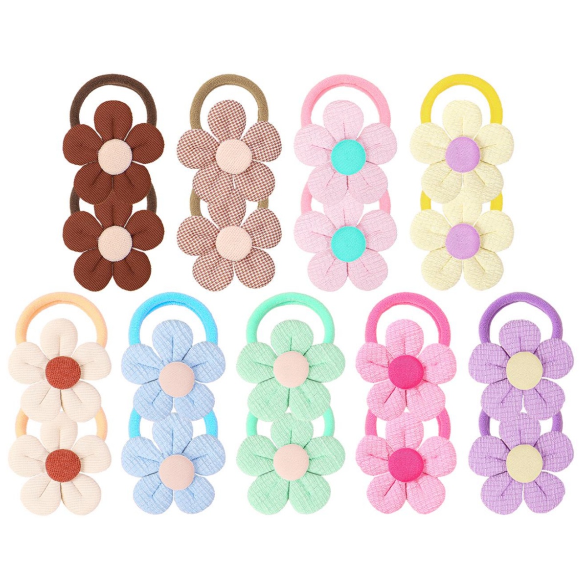 18pcs Sunflower Hair Ties Kids - Travel Accessories For Girls avis et prix