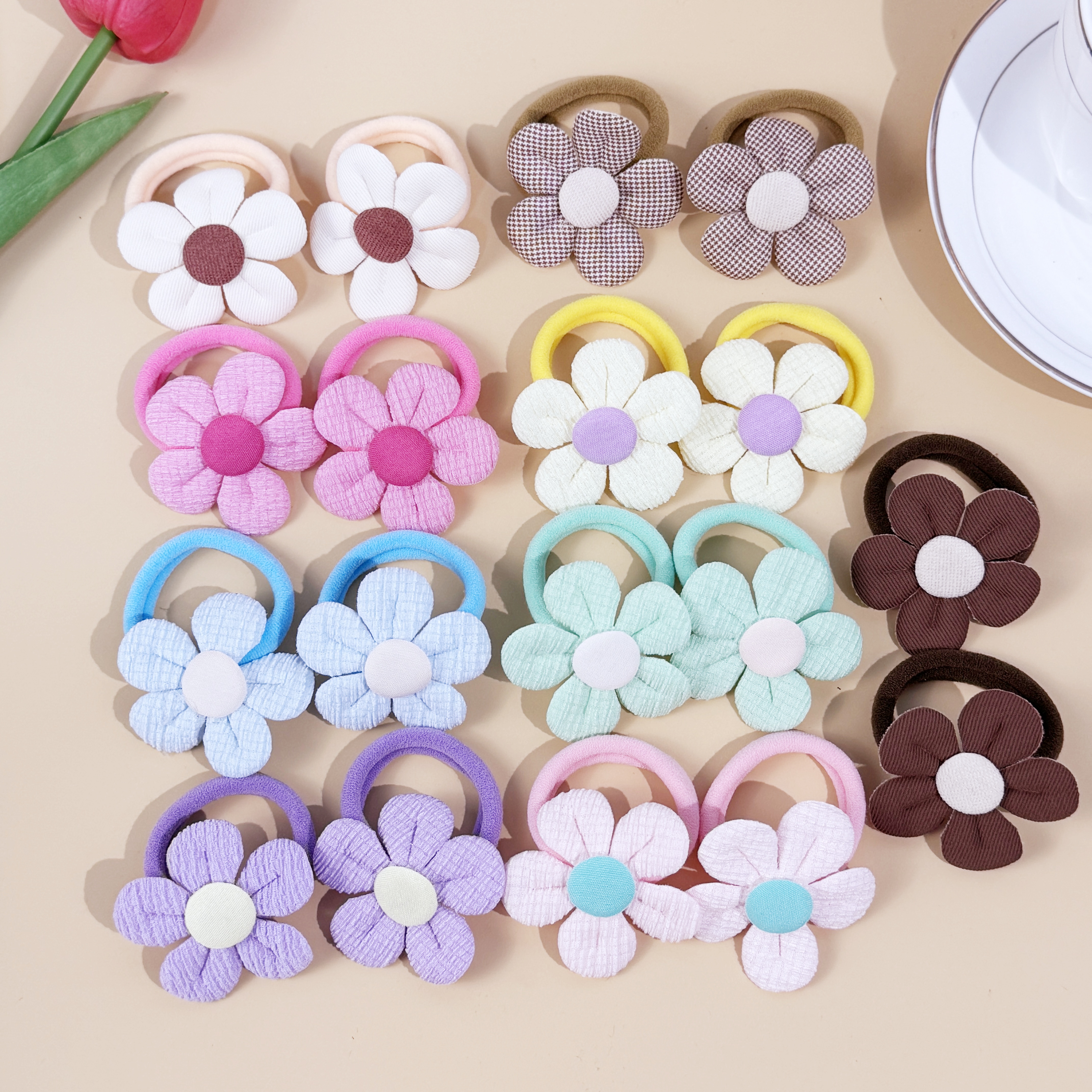 18pcs Sunflower Hair Ties Kids - Travel Accessories For Girls avis et prix