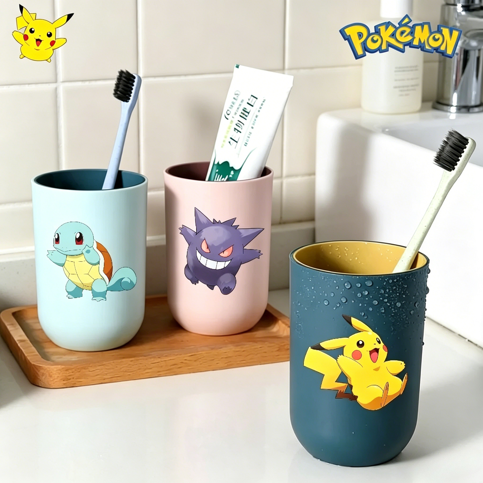 Cartoon Pokemon Bathroom Tumbl - Travel Accessories For Kids avis et prix