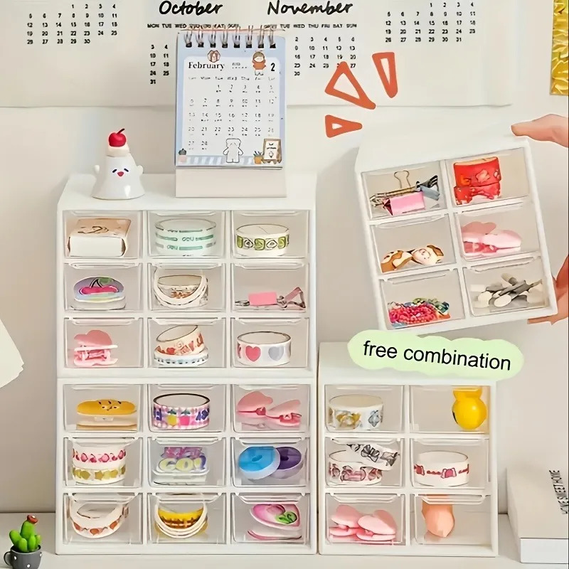 1pc Dustproof Multi-Grid Deskt - Accessories Travel Jewelry Box avis et prix