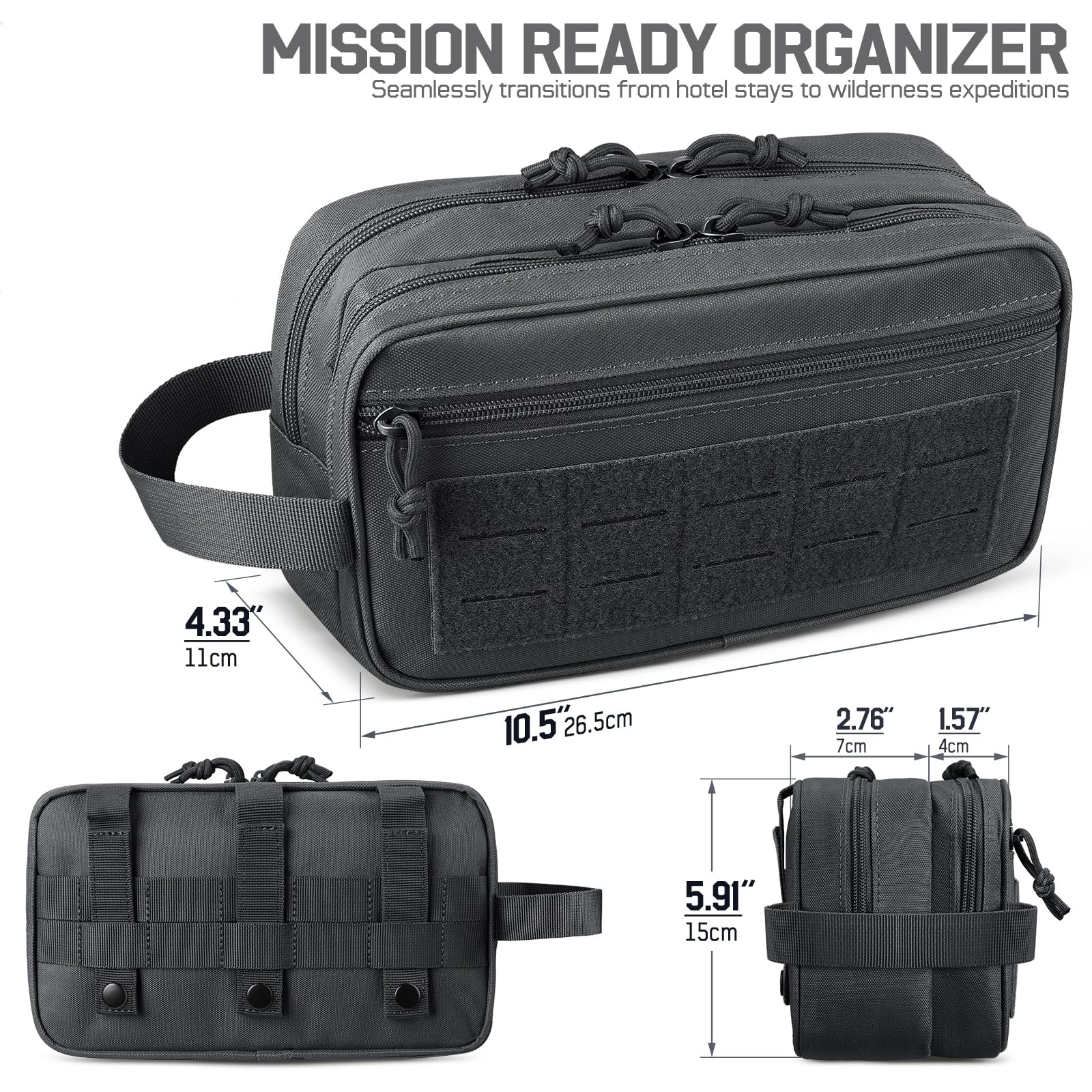 Tactical Toiletry Bag for Men, - Travel Accessories Kit For Men avis et prix