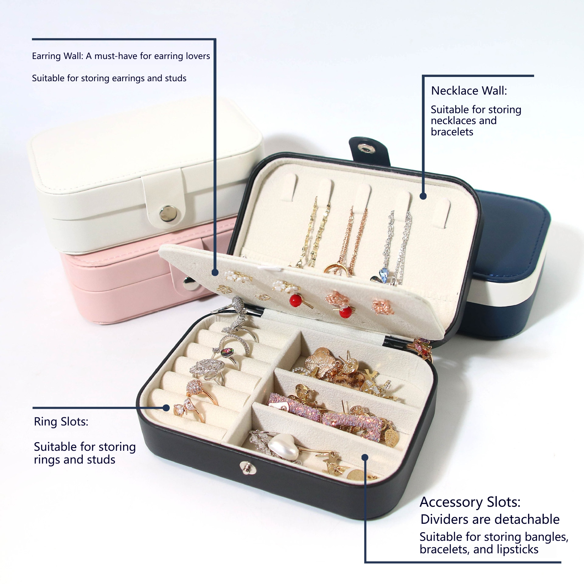 1 Pcs Portable Multi-Compartme - Accessories Travel Jewelry Box avis et prix